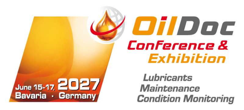 OilDoc Conference & Exhibition 2027 in Rosenheim German banner for the OilDoc Conference & Exhibition 2027, taking place from 15–17 June in Rosenheim, Bavaria, focusing on lubricants, maintenance and condition monitoring