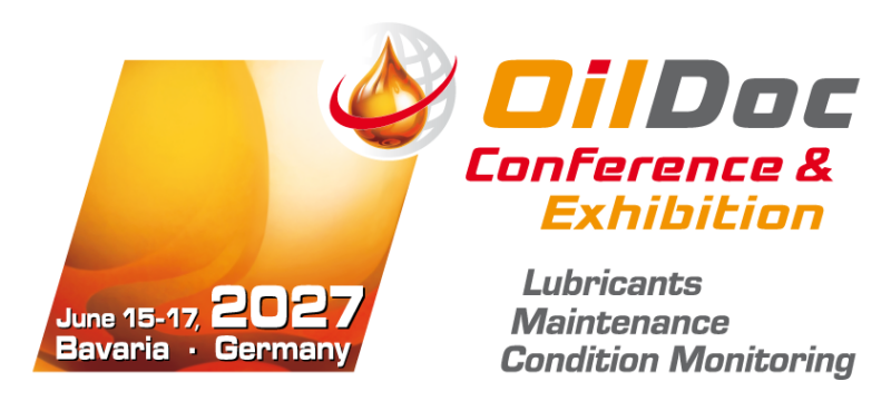 OilDoc Conference & Exhibition 2027 in Rosenheim German banner for the OilDoc Conference & Exhibition 2027, taking place from 15–17 June in Rosenheim, Bavaria, focusing on lubricants, maintenance and condition monitoring