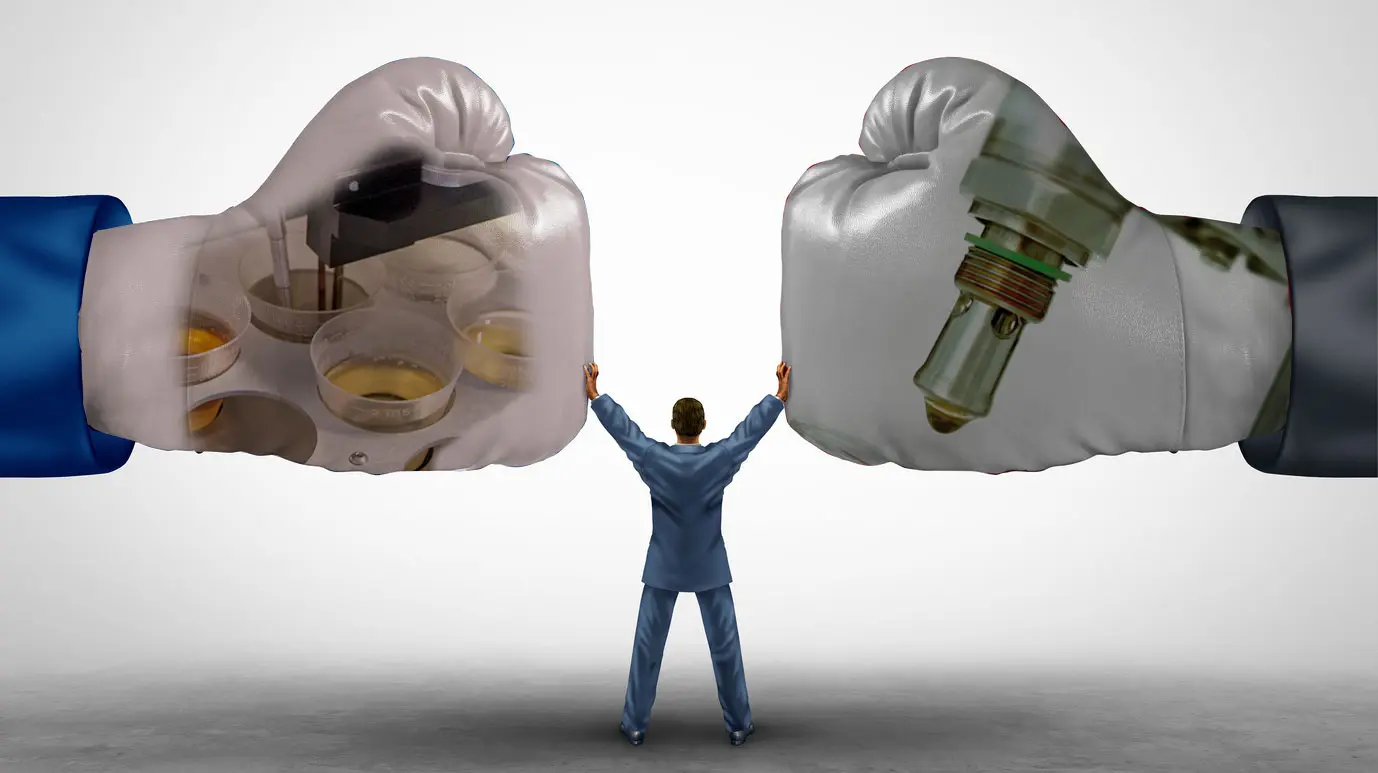 Laboratory analysis vs. oil sensor